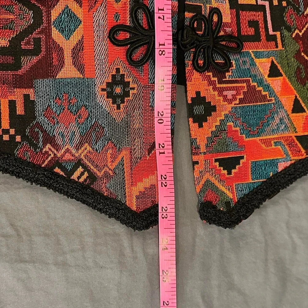 Vintage Helena Southwestern Tapestry Vest | Boho Western Festival Cottagecore